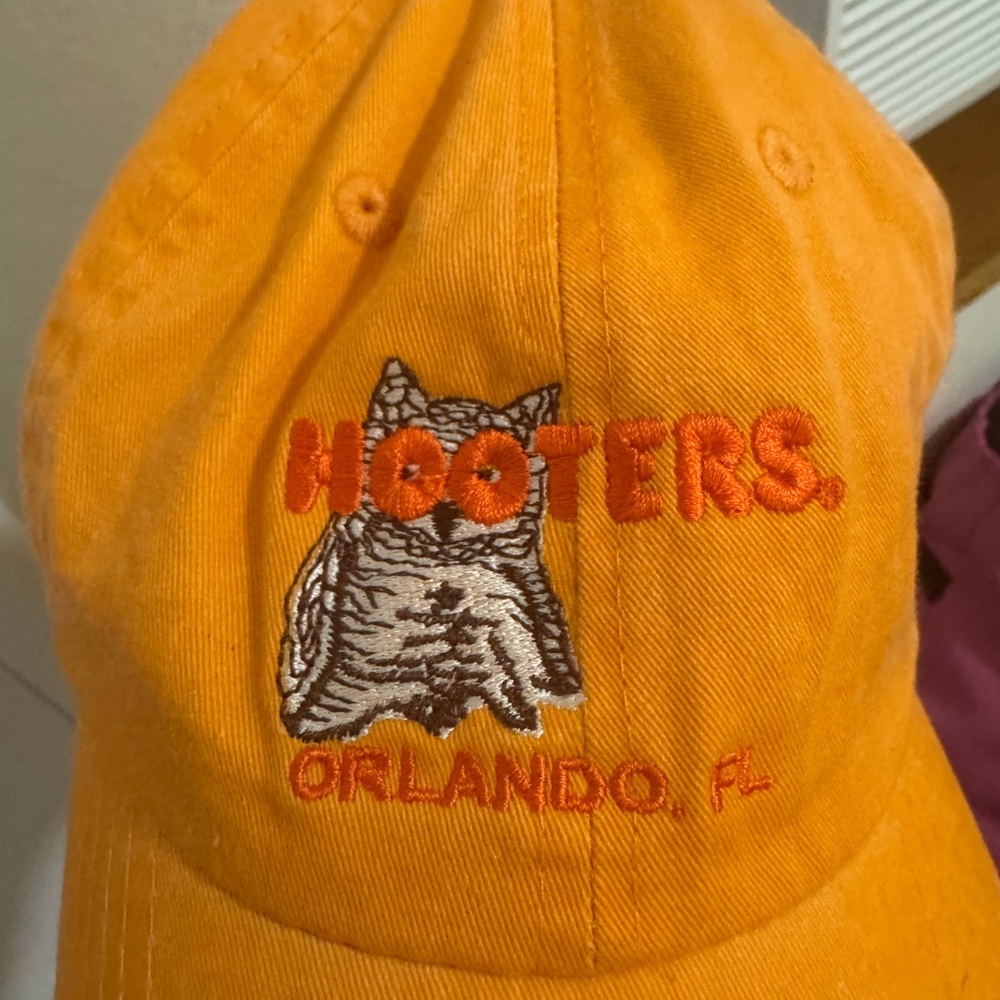 Hooters Orange Hat with Embroidered Logo
